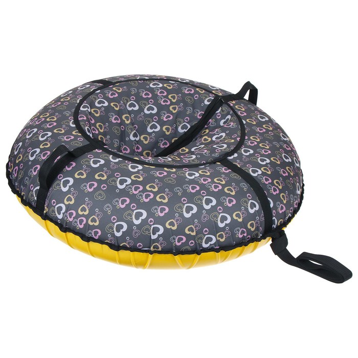 Тюбинг "Ватрушка", диаметр 110 см, с рисунком, цвета МИКС