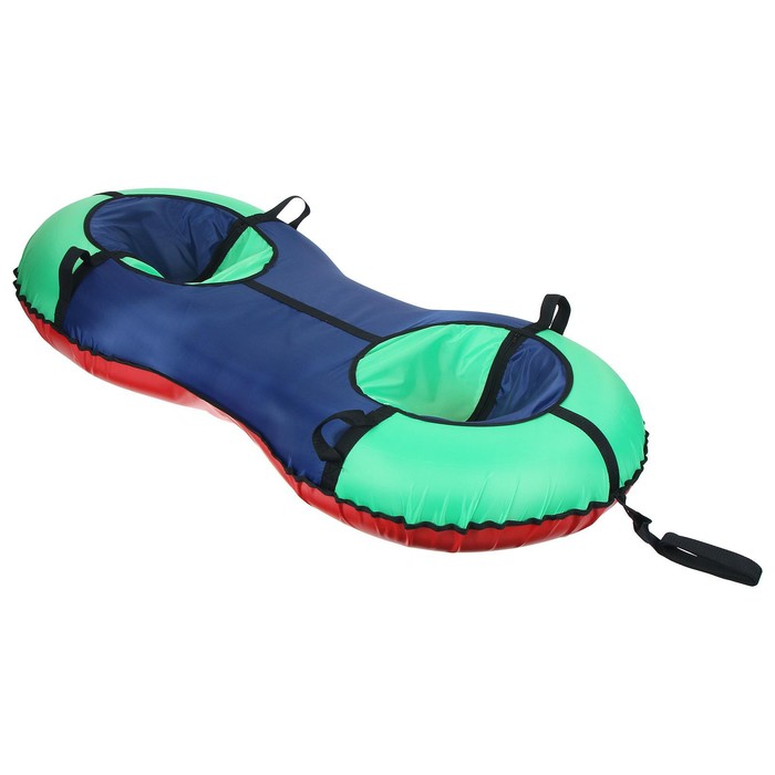 Тюбинг-ватрушка, 2-х камерный, 150x75 см, цвет МИКС