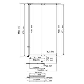 

Ограждение на ванну WasserKRAFT Main 41S02-80 WasserSchutz, 800 х 1400 мм, распашное