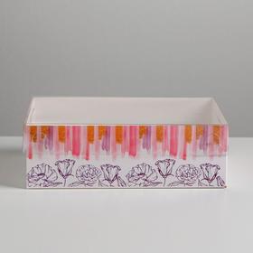 

Коробка на 6 капкейков Flower patterns, 23 × 16 × 7.5 см