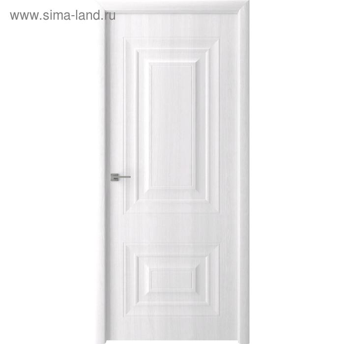 Дверное полотно «Элитекс 1», 800 × 2000 мм, глухое, цвет белый ясень