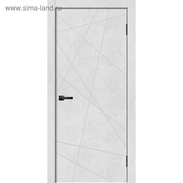 Дверное полотно GEOMETRY-1, 700 × 2000 мм, глухое, цвет бетон снежный дверное полотно geometry 1 900 × 2000 мм глухое цвет бетон снежный