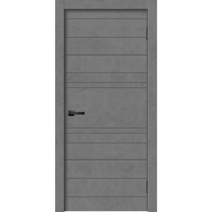 Дверное полотно GEOMETRY-2, 700 × 2000 мм, глухое, цвет бетон графит дверное полотно geometry 1 700 × 2000 мм глухое цвет бетон снежный