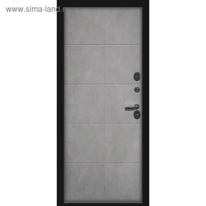 

Дверь входная «Каре Термо», 960 × 2050 мм, левая, чёрный муар/бетон графит/бетон снежный