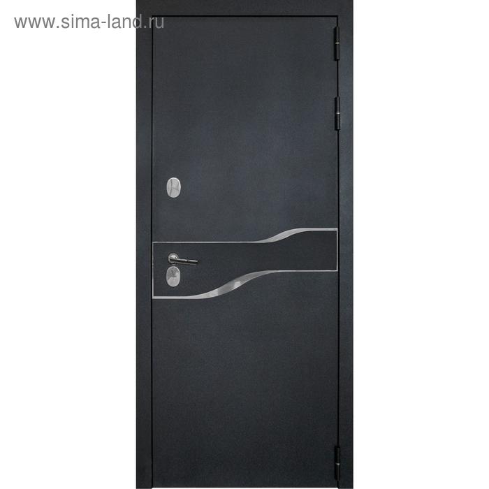 Входная дверь «Амакс Термо», 860 × 2050 мм, левая, цвет чёрный шёлк дверь входная робо термо 860 × 2050 мм левая цвет чёрный муар антик хром софт грей