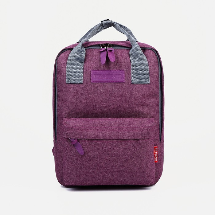 фото Рюкзак-сумка, отдел на молнии, наружный карман, цвет сиреневый rise