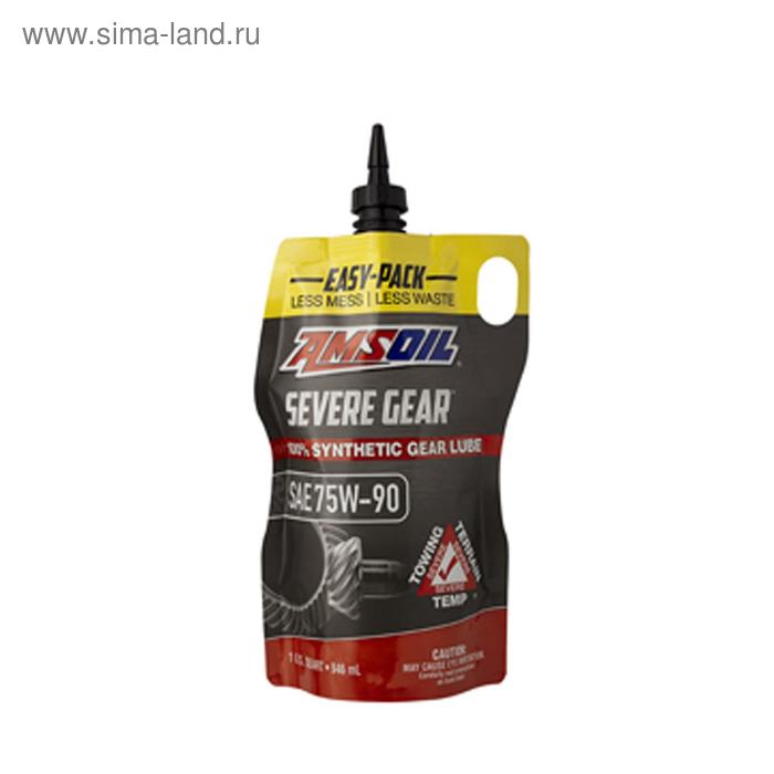 фото Трансмиссионное масло amsoil severe gear synthetic extreme pressure, ep lubricant sae 75w-90 51946