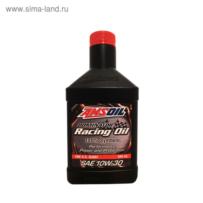 фото Моторное масло amsoil dominator® synthetic racing oil sae 10w-30, 0,946л