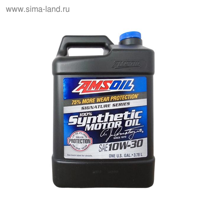 фото Моторное масло amsoil signature series synthetic motor oil sae 10w-30, 3,78л