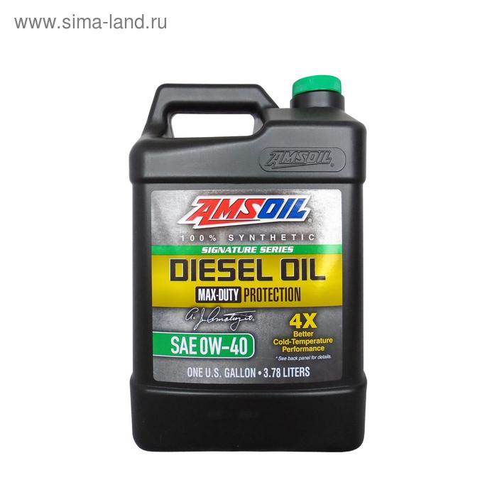 фото Моторное масло amsoil max-duty synthetic diesel oil sae 0w-40, 3.78л