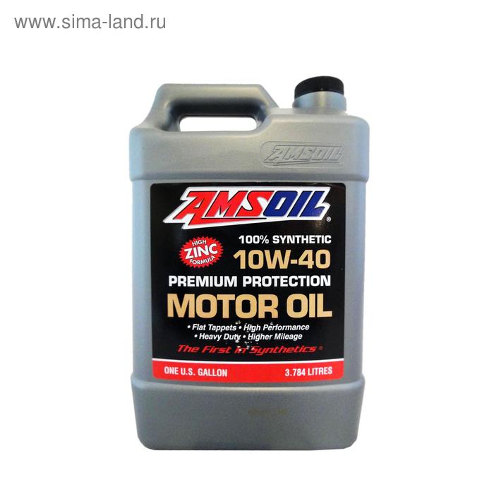 фото Моторное масло amsoil premium protection synthetic motor oil sae 10w-40, 3,784л