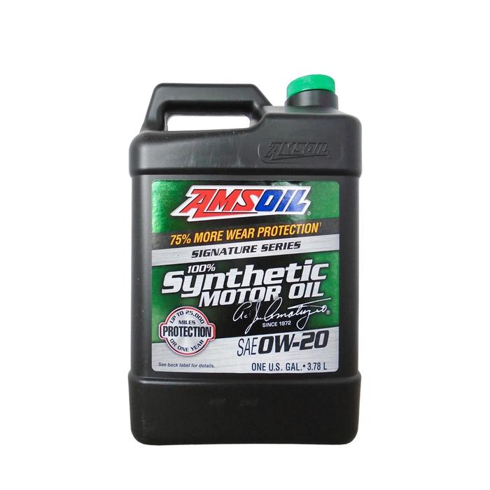 фото Моторное масло amsoil signature series synthetic motor oil sae 0w-20, 3,78л