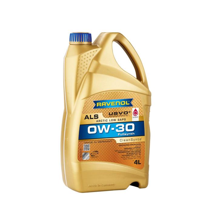 фото Моторное масло ravenol arctic low saps als sae 0w-30, 4л