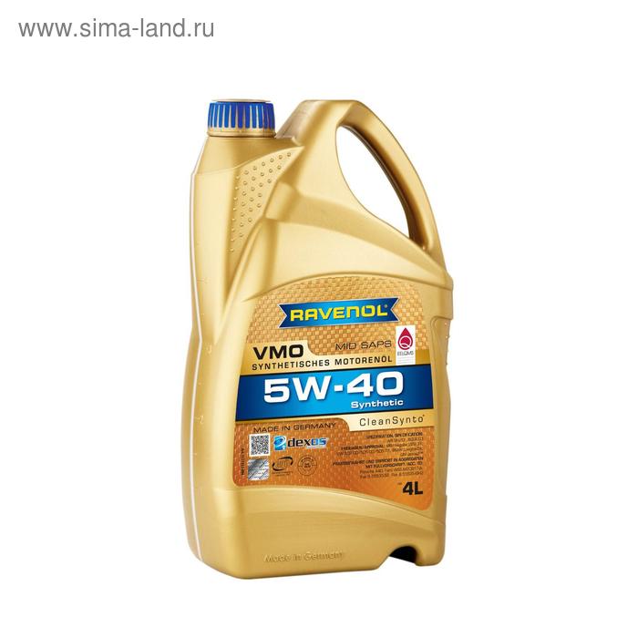 фото Моторное масло ravenol vmo sae 5w-40, 4л