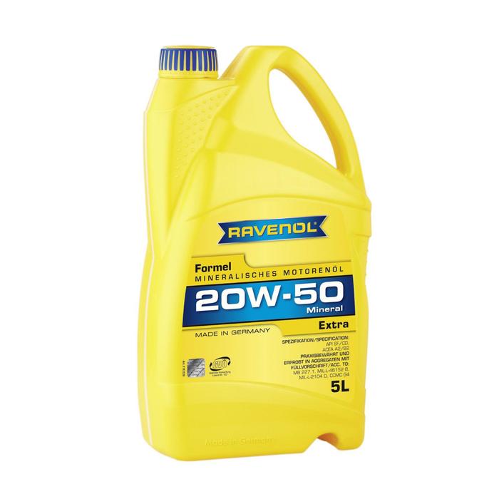 фото Моторное масло ravenol formel extra sae 20w-50 sf-cd, 5л