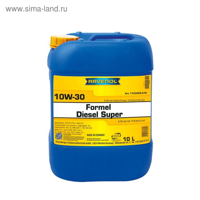 фото Моторное масло ravenol formel diesel super sae 10w-30, 10л