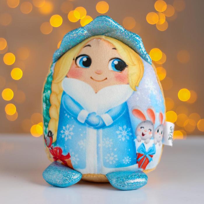 фото Мягкая игрушка «новый год», снегурочка pomposhki