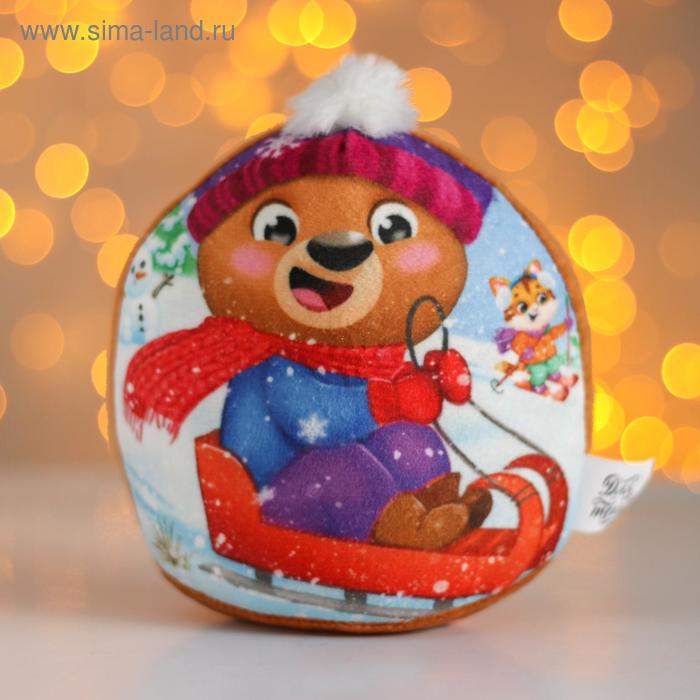 Мягкая игрушка «Новый Год», медвежонок медвежонок и новый год