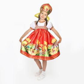 

Карнавальный костюм «Русские сказки», платье-сарафан, кокошник, р. 32, рост 122-128 см