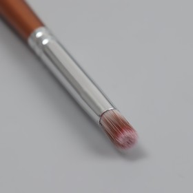 Кисть для дизайна ногтей Омбре, 15,5 см, ворс 9 x 6 мм, цвет коричневый