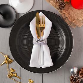 

Кольцо для салфетки новогоднее "Merry christmas" 20,5х2,5 см, 100% п/э, фетр