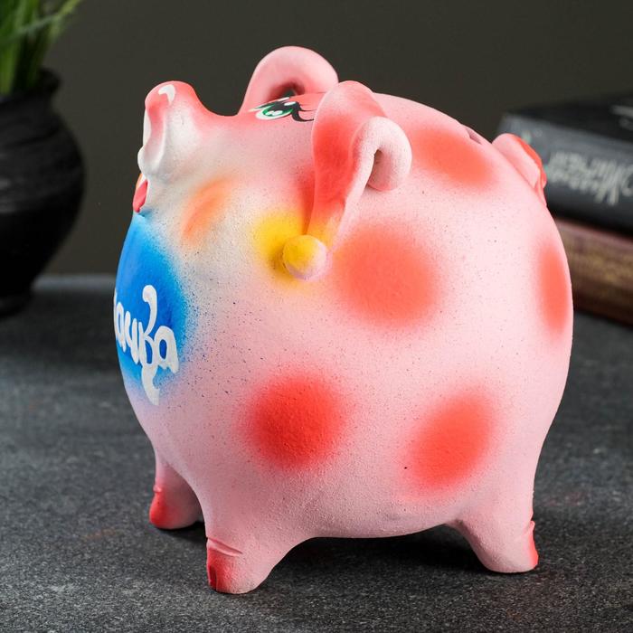 Копилка "Свинка в серёжках" микс