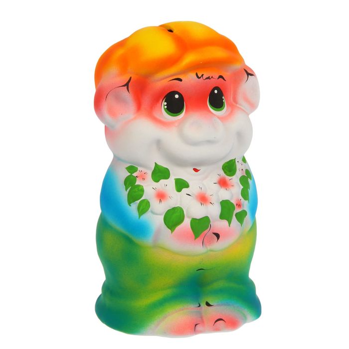 Копилка "Свинка с букетом" микс