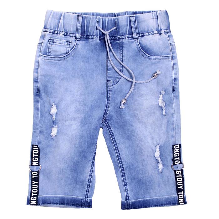Бриджи джинсовые для мальчиков, рост 98 см бриджи benotti джинсовые 46 размер