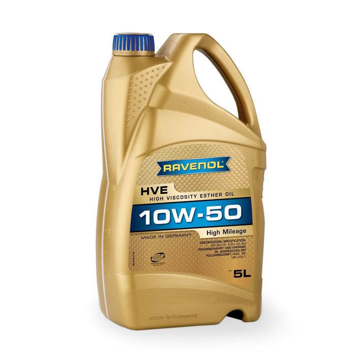 фото Моторное масло ravenol hve high viscosity ester oil sae10w-50, 5л