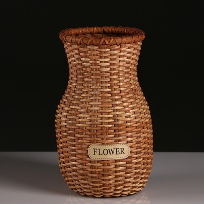 Фото плетёной вазы