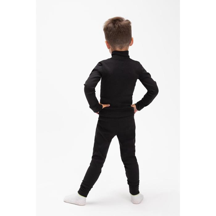 Комплект для мальчика термо (водолазка, кальсоны), цвет чёрный, рост 104 см (30)