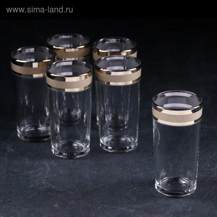 фото Набор стаканов gidglass ring, 230 мл, 6 шт, с гравировкой и напылением