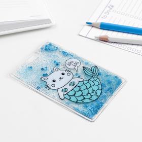 

Чехол - шейкер для бейджика «Котик»