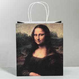 

Пакет подарочный крафтовый «Мона Лиза», 22 × 25 × 12 см