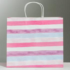 

Пакет подарочный крафтовый Love, 32 × 28 × 15 см