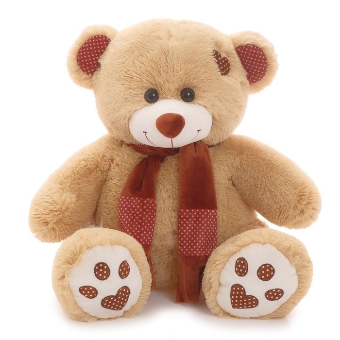 Мягкая игрушка «Медведь Тони с шарфом» кофейный, 70 см мягкая игрушка медведь тони с шарфом кофейный 70 см