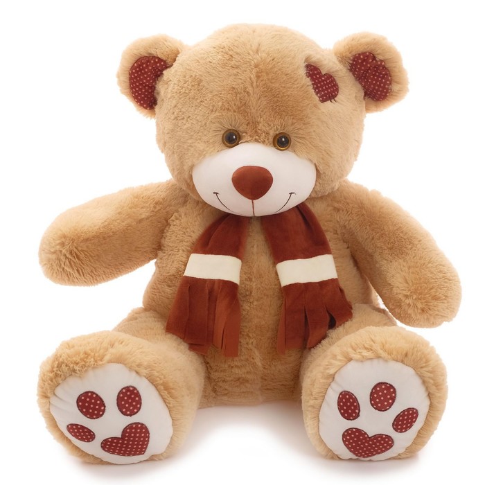 Мягкая игрушка «Медведь Тони с шарфом» кофейный, 90 см мягкая игрушка медведь тони с шарфом кофейный 90 см