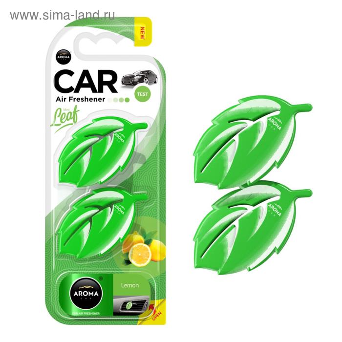 фото Ароматизатор на дефлектор 3d leaf mini lemon ac83134 aroma car