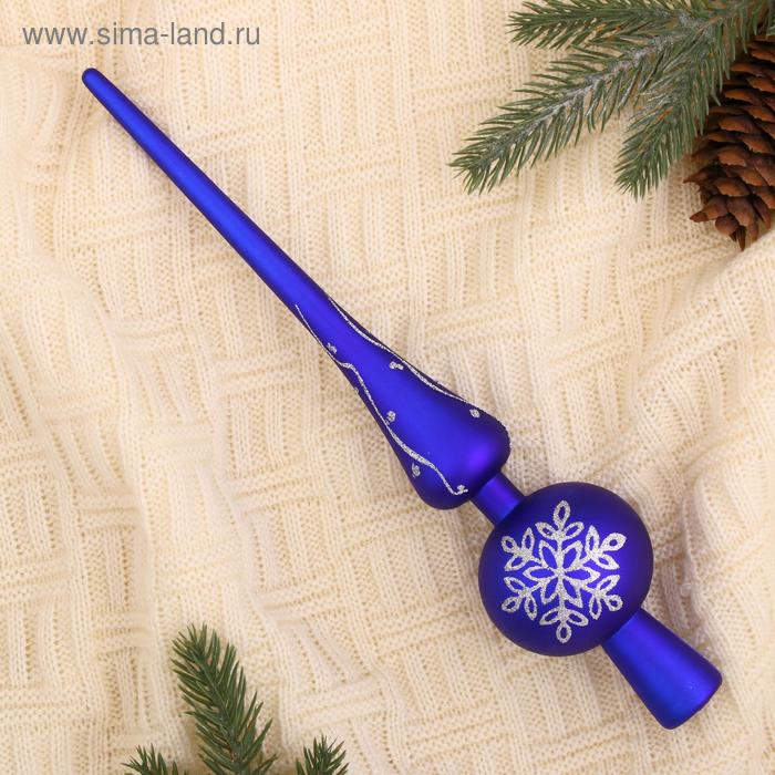

Наконечник "Морозная снежинка" 5,5х28 см, синий