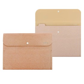 Папка-конверт (картотека) на кнопке 6 отделений, deVENTE 'Glitter Shine' A4 (320x230 мм), 400 мкм, фактура 'песок' с блестками, сверкающий розовый Ош