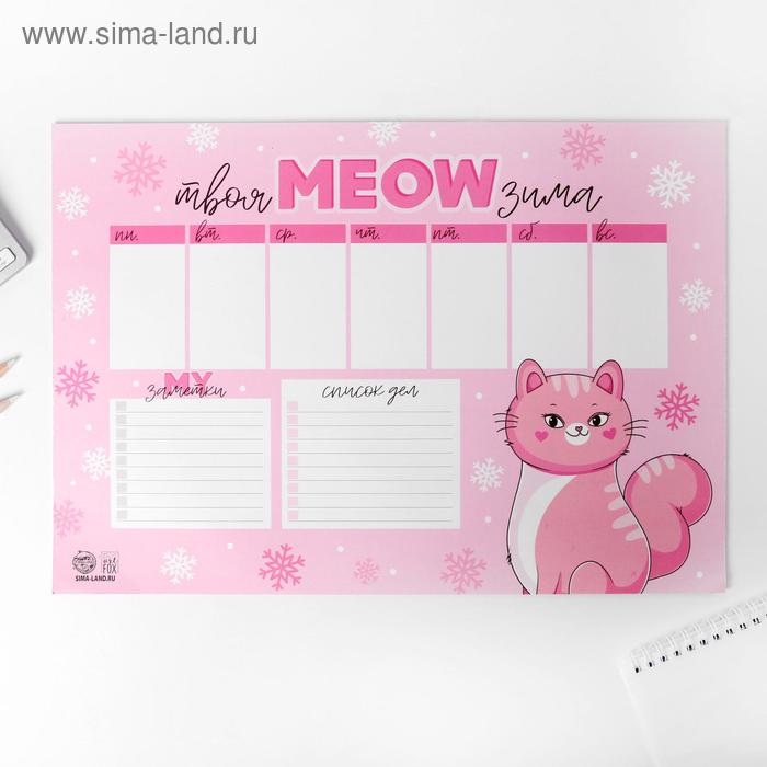 

Планинг А3, 20 листов "Твоя MEOW зима"