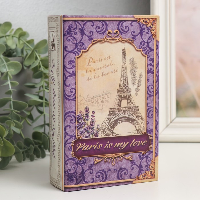

Сейф-книга дерево кожзам "Paris is my love" 17х11х5 см