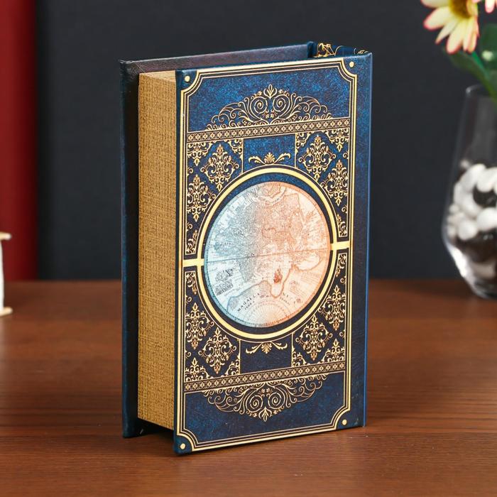 

Сейф-книга дерево кожзам "Для тебя открыт весь мир" 17х11х5 см