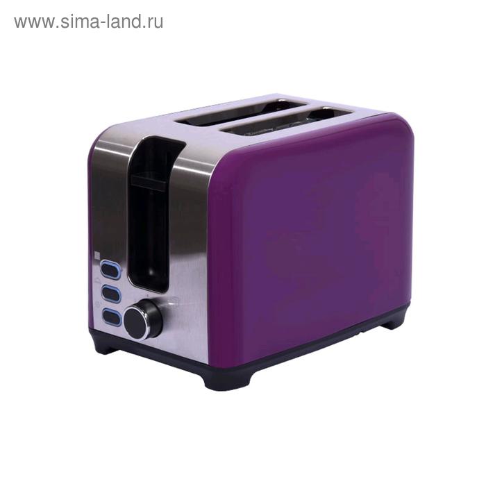 Тостер Oursson TO2120/SP, 930 Вт, 7 режимов прожарки, 2 тоста, разморозка, фиолетовый