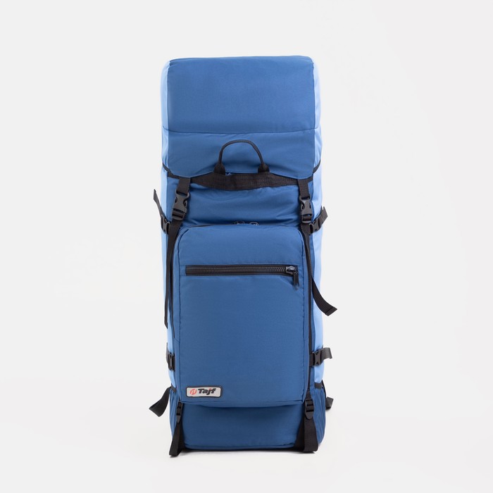 фото Рюкзак туристический, 60 л, отдел на шнурке, наружный карман, 2 боковые сетки, цвет синий/голубой taif