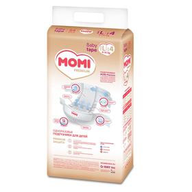 

Подгузники MOMI Premium L (9-14 кг), 54 шт