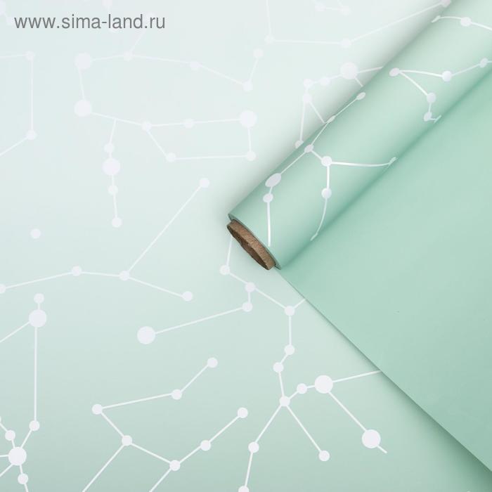 

Плёнка матовая двухсторонняя "Созвездие" мятный, 0,58 х 10 м