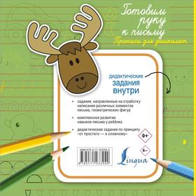 

Готовим руку к письму. Прописи для дошколят