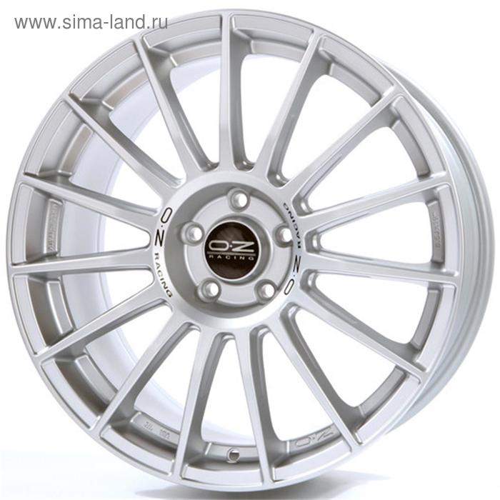 фото Диск литой oz superturismo lm 8,5x19 5x112 et44 d75 matt race silver black lettering