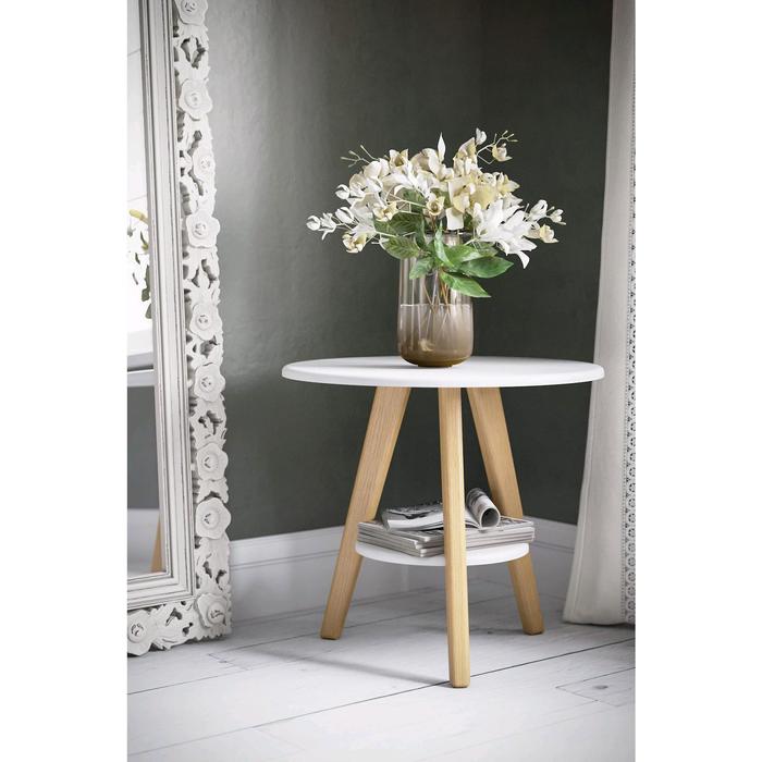 Стол журнальный «Хог», 550 × 550 × 500 мм, цвет белый стол придиванный эгрет 500 × 500 × 550 мм цвет белый